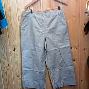 600 West Crop Pants w/Pockets Sand NWT